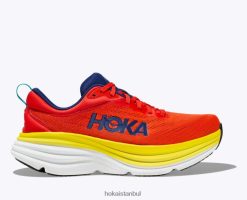 Bondi 8 Hoka erkekler 0ZZR8B415 kırmızı alarm/alev