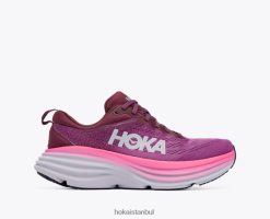 Bondi 8 Hoka kadınlar 0ZZR8B15 beautyberry/üzüm şarabı