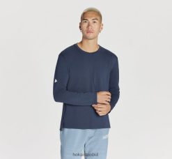 merinos karışımı uzun kollu Hoka erkekler 0ZZR8B646 uzay